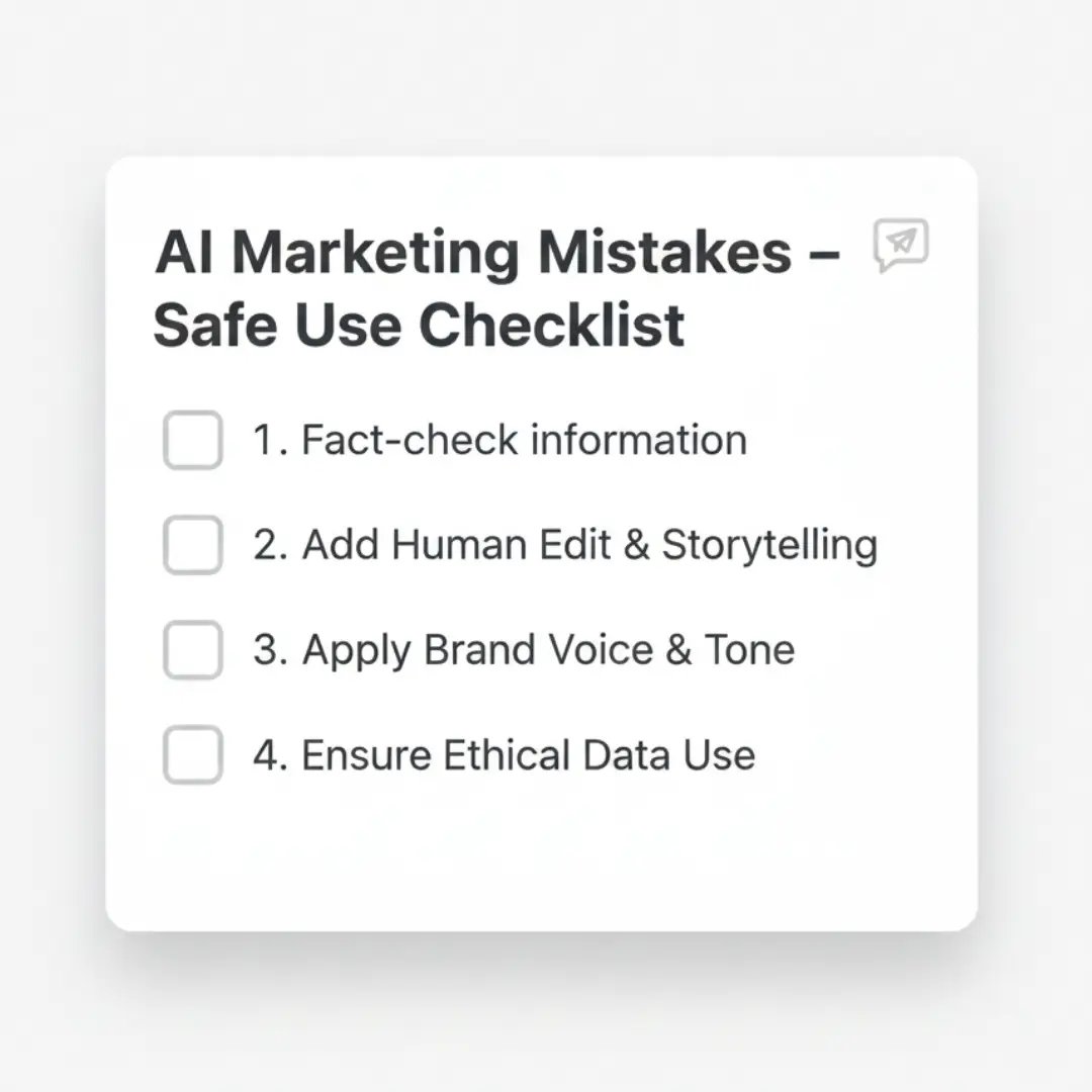 ai marketing mistakes checklist