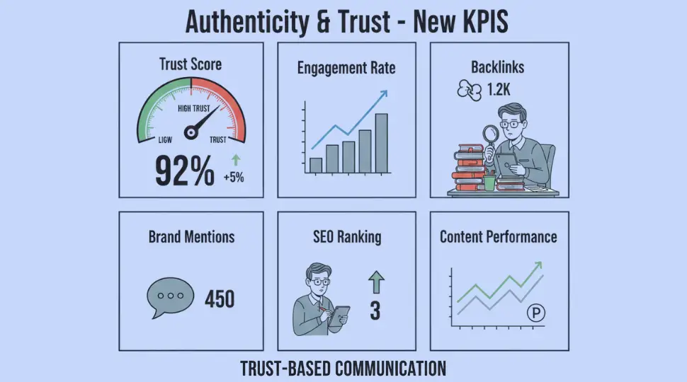 search engine optimization metrics focusing on trust and content quality
