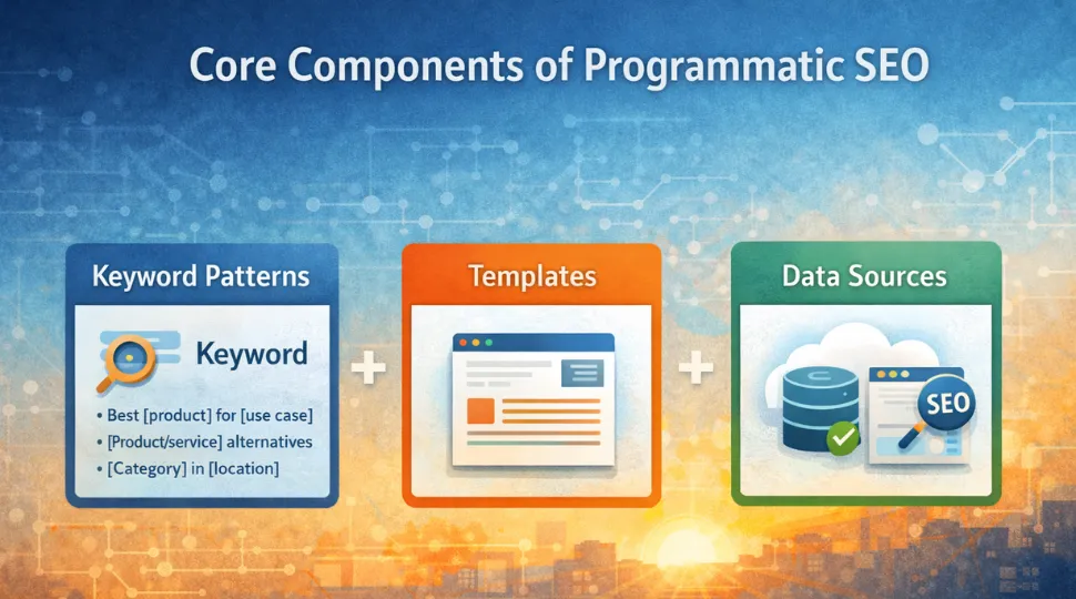 Core components of programmatic SEO system