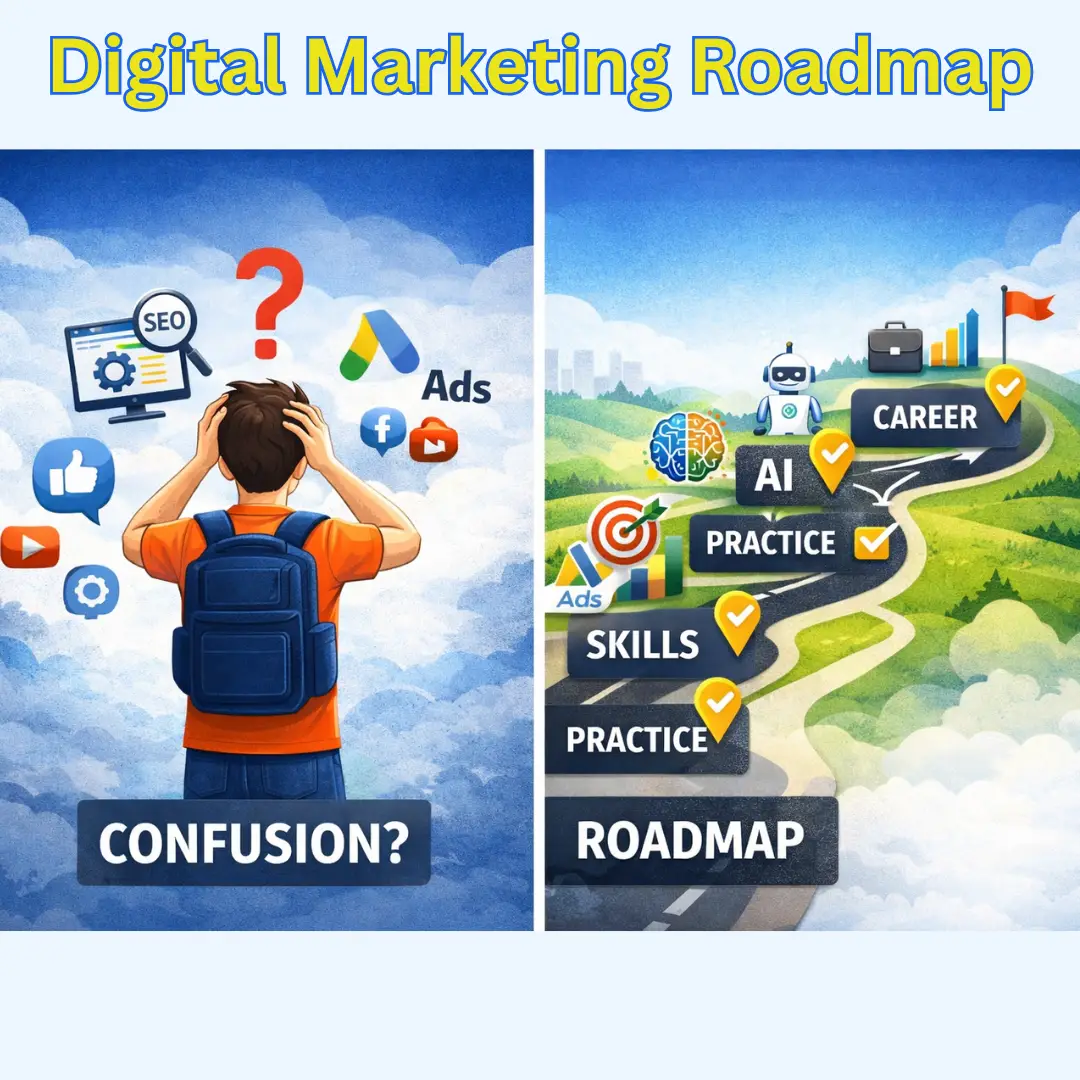 Digital Marketing Roadmap for Absolute Beginners in 2026 (Step-by-Step Guide)