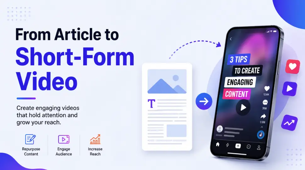 From Article to Short-Form Video That Holds Attention: A Complete Content Repurposing Guide