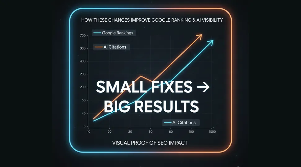 how these changes improve google ranking and ai visibility