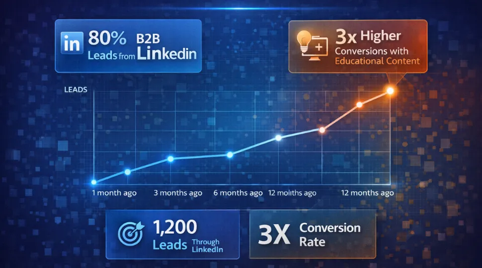 LinkedIn analytics and statistics showing business growth through digital marketing in 2026