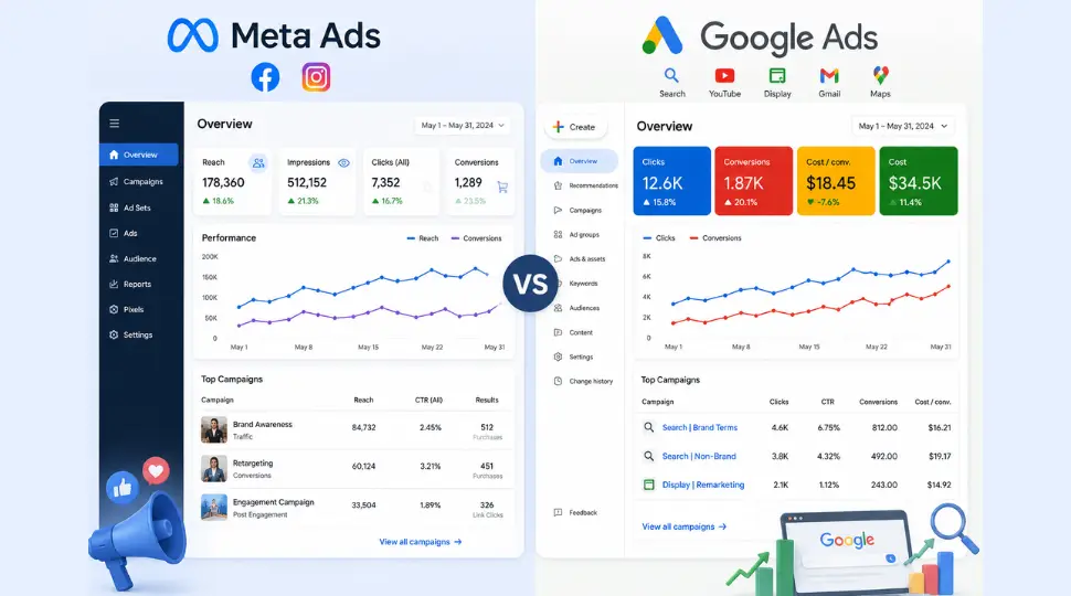Meta Ads vs Google Ads: Which Platform Delivers Better ROI?