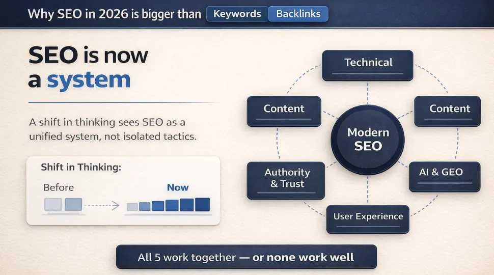 SEO in 2026: Bigger Than Keywords & Backlinks