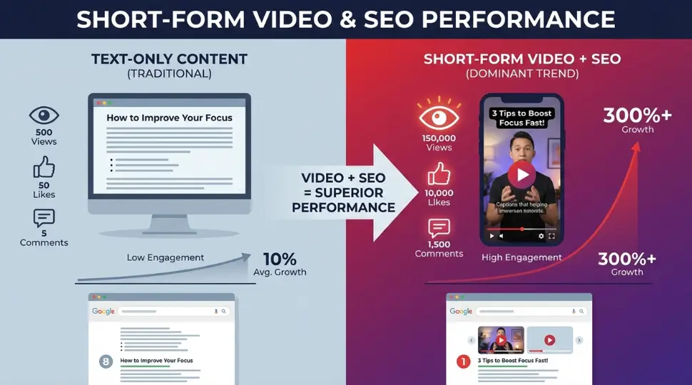 search engine optimization improving short-form video content performance