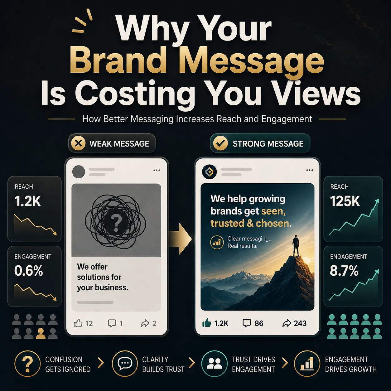 Why Your Brand Message Is Costing You Views: How Better Messaging Increases Reach and Engagement